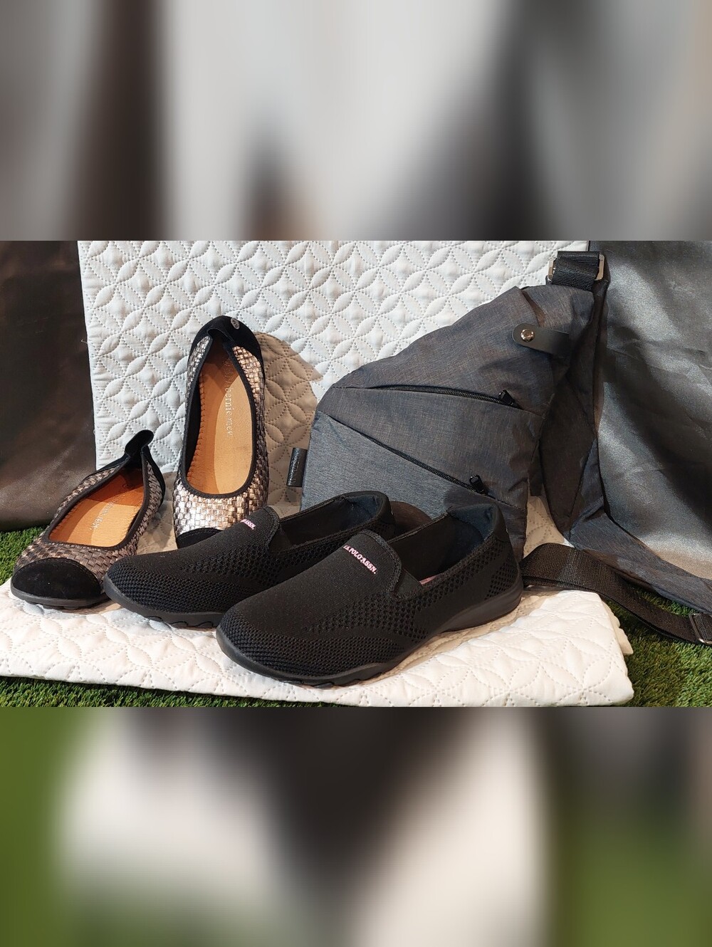 U.S. Polo Assn. Women’s Black Slip-On Knit Sneakers